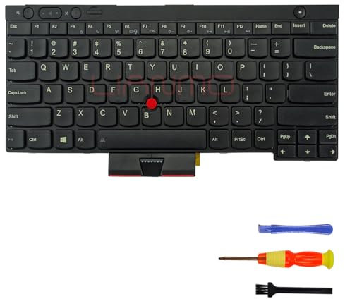 Tastiera di ricambio retroilluminata compatibile con Lenovo ThinkPad T430 T430S X230 X230I T530 W530 L430 L530 (US)