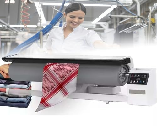 Rotary Roller Iron Steam Press, 2950W High Power for Efficient Ironing, Continuous Steam for Linen, Bed Sheets, and Pillowcases, Commercial & Home Use