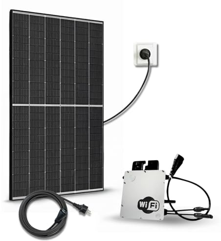 Kit Solaire 500Wc TrinaSolar – 1 Panneau Photovoltaïque Bifacial Bi-verre – Micro-onduleur HMS-500W-1T Wi-Fi – Plug & Play