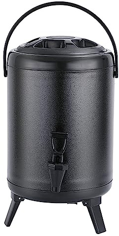 Distributore termico di bevande con rubinetto, urna per catering commerciale per cioccolata calda, caffè, latte, vin brulé, distributore di acqua calda per feste in casa, picnic, mantiene caldo per