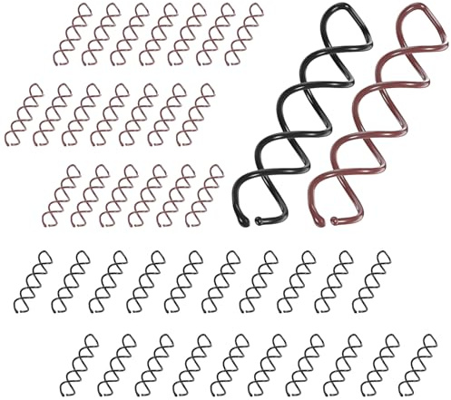 Auroriel Épingles à Cheveux Spiralées Françaises, 40 Pièces Épingles à Cheveux Spiralées en Tant que Pinces à Cheveux pour le DIY de Coiffure, Accessoires Capillaires, Co