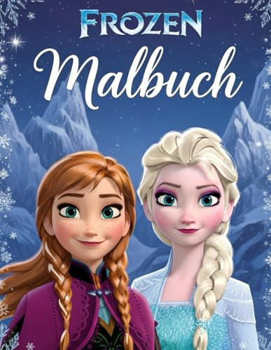 Malbuch: Über 50 Seiten, Eiskönigin Malbuch 2 für Kinder und Erwachsene.