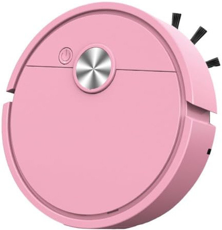 Smart Saugroboter mit effizientem Kehren und Wischen für jeden Raum (Rosa)