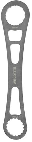 WELDTITE 46mm & 41mm Bottom Bracket Spanner – Steel Bike Tool for Easy Removal and Tightening (Pack of 1)