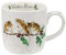 Portmeirion Home & Gifts MMMZ5629-XS Wrendale Winter (Mice) Single Mug, Bone China, Multi Coloured, 12 x 8.4 x 8 cm, 0.26 liters