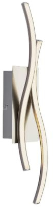 Lindby LED Wandleuchte, Wandlampe Innen Safia (Modern) in Alu aus Aluminium (1 flammig) - Wandstrahler Wandbeleuchtung Schlafzimmer/Wohnzimmer Wohnzimmerleuchte