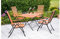 MERXX Gartenmöbelset Schloßgarten, 5tlg., 4 Sessel, Tisch, klappbar, Eukalyptusholz, natur Natur