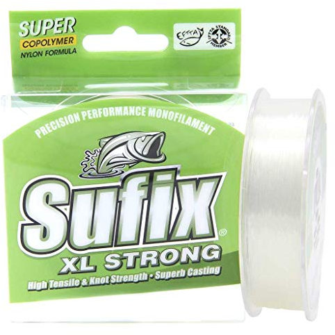 Sufix Erwachsene XL Strong Monofilament Angelschnur, Clear, 0.30 Mm-7.7 Kg-150 Mt, 0.30MM-150MT-7.7KG