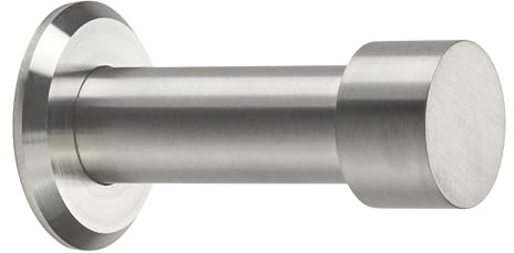 SOTECH 1 Stück Garderobenhaken TUULA mit Platte aus Edelstahl massiv | inkl. Montagematerial 53 mm GesamtlängeWandhaken Handtuchhalter