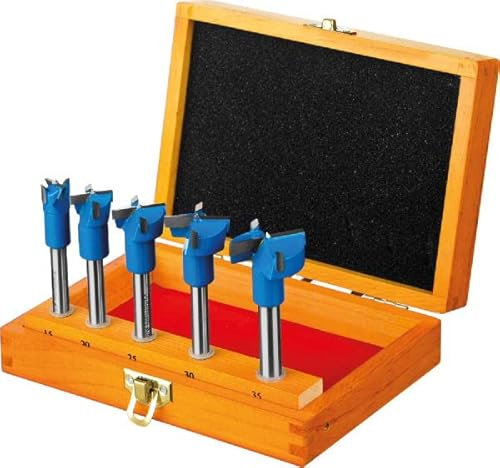 Bergin Forstnerbohrer-Set HM 5tlg. Im Holzkasten