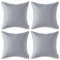 MIULEE Pack of 4 Outdoor Waterproof Throw Pillow Cover Home Pillow Case Decorating Cushion Covers Protectors for Tent Park Bed Sofa Chair Bedroom Decorative 45x45cm 18x18inch Light Grey