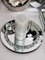 Round Diamante Mirrored Crystal Candle Plate Candle Holder Loose Jewel Candle Holder an Elegant Addition to Your Home- Best Gift (25CM DIAMETER)