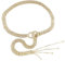 Milya Strass Gürtel für Damen - Eleganter Taillengürtel Taillenkette Kettengürtel Bauchkette aus Metall - Ideal für Kleid (Gold)