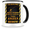Samunshi® Angel Tasse mit Spruch Geschenk für Angler Kaffeetasse groß Lustige Tassen zum Geburtstag schwarz 300ml