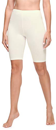 Ladeheid Damen Kurze Leggings LA40-131 (Ecru, XXL)