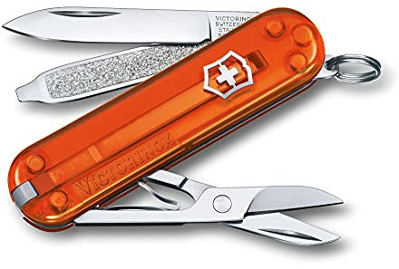 Victorinox, Classic SD, Swiss Army Pocket Knife, Small, Multi Tool, Camping, 7 Functions, Blade, small, Nail file, Screwdriver 2.5 mm
