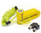 KRASER KR707Y Candado Moto Disco, Amarillo ø7mm Más Disuasorio, Cerradura Anti-taladro, Seguridad Compacta Facil Transporte, Antirrobo Bloqueo Pinza Disco Freno Moto, Bicicleta, Patinete Electrico