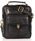MATADOR Echt Leder Herren Umhängetasche Damen Schultertasche Schwarz Ledertasche Hochwertige Henkeltasche Arbeittasche