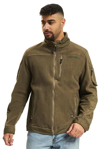 Brandit Fleece Ripstop Jacket, Uomo, olive, 3XL