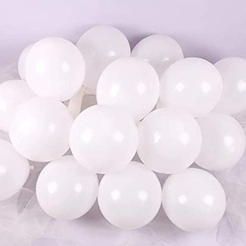 Ainmto 100 Stück 5 Zoll Luftballons Weiß Klein Helium Ballons für Geburtstag, Hochzeiten