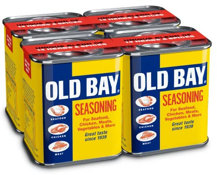 Old Bay Seasoning 75 G | Pack of 4 | Flavourful Taste | With 14 Herbs and Spices | Versatile Spice, All-purpose Seasoning | Perfect for Seafood, Meat, Chicken, Pasta and Pop Corn | Suitable for Vegans