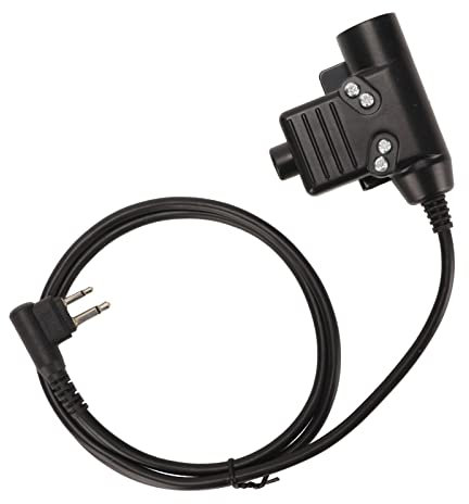 U94 PTT-Headset Push-to-Talk-Adapter, 2-poliger M-Kopf-Doppelstecker PTT-Adapter für Motorola SV10 SV11 SV11D SV21 für Spirit MV11 MV11CV MV12 MV12CV für GTI GTX LTS2000