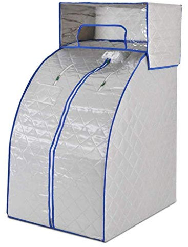 Infrarot-Dampfsauna, Faltbar, Für Zuhause, Persönliche Dampfsauna, Spa, Gewichtsverlust, Hautpflege, Abnehmen, Entgiften, Leicht Zu Tragen, Violett, 81,3 X 68,9 X 99,1 cm, Tragbar (Silber 81,3 X 68,