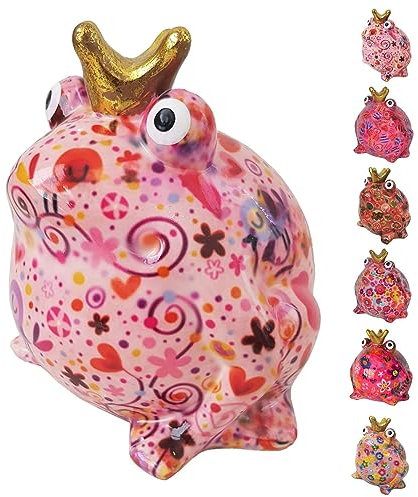 netproshop Spardose Frosch Pink Serie aus Keramik Pomme Pidou, Auswahl:Frosch/pink/Melodie
