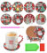8Pezzi Gnomo di Natale Sottobicchieri Diamante Assorbenti con Supporto Kit Sottobicchieri per Pittura Babbo Natale Renna Diamante Painting 5D Fai da Te DIY,Decorazione Natalizia per Bevande,Tazze,Casa