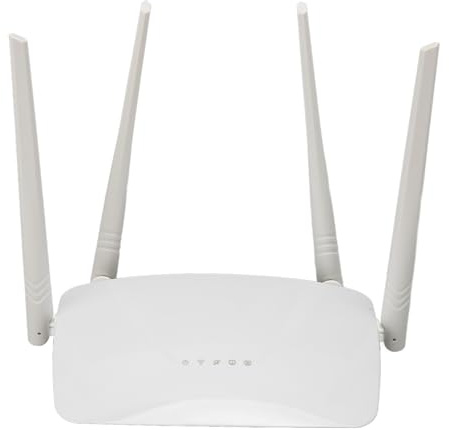 Hochgeschwindigkeits-WLAN-Router, 300 Mbit/s, 4 Antennen, WPS-Taste, Unterstützung für Gastnetzwerke (EU-Stecker)