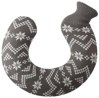 U-Shaped Knitted Hot Water Bottle | Neck & Shoulder Warmer Soothes Aches Pain Hot Bottle | Soft & Comfortable Hot Water Bottle