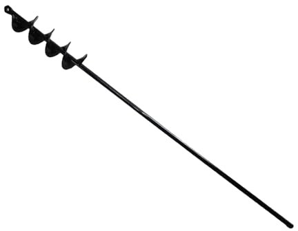 IGTOPS Broca en espiral para jardín, taladro de mano, taladro de tierra, agujero para esto, ahorro de tiempo, herramienta de excavación para plantar lecho de flores, plántulas, broca para taladro (5 x