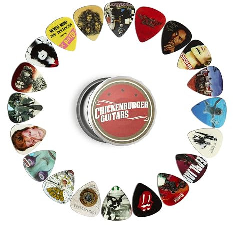 SET2 Guitar Picks x 20 Cool Guitar Album Cover Custom Picks Plectrums