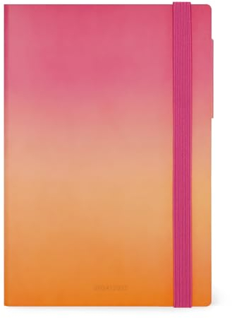 Legami - Agenda Giornaliera 2024-2025, 16 Mesi Medium, Diario da Settembre 2024 a Dicembre 2025, Chiusura con Elastico, Carta Certificata FSC, con Planner Mensile, 12 x 18 cm, Golden Hour