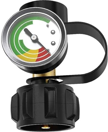 Raypontia Appareil de mesure pour réservoir, jauge de gaz propane, jauge de réservoir LP - Manomètre, manomètre de bouteille de propane robuste pour chauffages et autres appareils