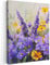 MuchoWow© Bilder 50x70 cm Wohnzimmer Deko Modern Wandbild Kunstdruck auf Leinwand Bild Schlafzimmer über Bett Room Decor Geschenke Lavendel - Blumen - Natur - Kunst