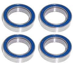 4x Kugellager 12x18x4 mm - 6701 2RS Radial Rillenkugellager Wälzlager rcbay Chromstahl beidseitig gedichtet für 12mm Welle