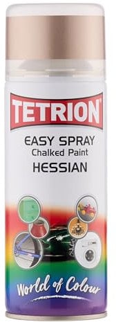 Tetrion Easy Spray Chalky Effects Spray Paint - Quick Dry Chalk Finish for Wood, Metal, Ceramic & Plastic – Create Elegant Home Decor 400 ml