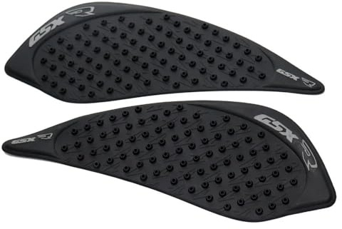 TIMJAN Adesivo per Serbatoio Moto per Suzuki GSX-R GSXR 1000 2001-2016 GSXR1000 Accessori Moto Paraserbatoio Laterale Antiscivolo Adesivo Protezione(Black 2009-2016)
