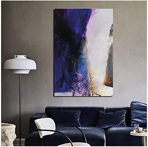 HSYIFF Leinwand Bilder Senza Cornice 60 * 90cm Zao WOU Ki Poster Canvas Wall Art Room Immagini per camera da letto