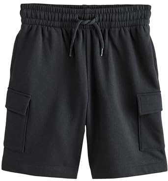 NEXT Jungen Standard Jersey-Shorts im Cargo-Stil Schwarz 170