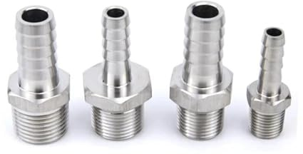 1pc 10mm Schlauch M10x1 Außengewinde Edelstahl Hochdruck Rohr Fitting