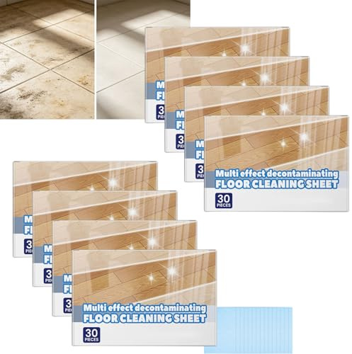 Multi-Effekt-Bodenreinigungstabletten, Kompakte Verpackungs-Reinigungstabletten, Tragbare Multi-Effekt-Wischlösung, Allzweck-Haushalts-Bodenreinigungstabletten, Schnell Auflösende (8Pcs)