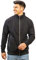 Happy Clothing Herren Sweatjacke ohne Kapuze Zip-Jacke Reißverschluss mit Kragen, Größe:3XL, Farbe:Schwarz