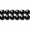 SKYBEADS Natürliche Edelstein Perlen zum Auffädeln Echte Schwarze Turmalin Perlen 8mm Rund 38cm Strang Approx 46 Stück