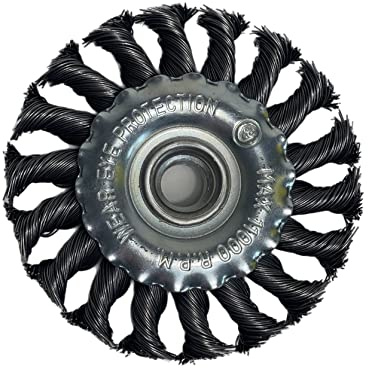 1x Scheibenbürsten Zopfbürsten 100mm gezopf Bürsten Drahtbürsten