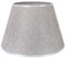 DULEE 8.7 Zoll Lampenschirm E27 E14 Glühbirne Schraube Handgefertigter Stoff Tischlampenschirm für Stehlampe, Tischlampe, Nachttischlampe (Oben)15cm x (Höhe)17cm x (Unten)22cm,Grau