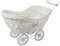 SAFRI® Großer Weidenkorb für Baby-Kinderwagen, Babyparty, Geschenke für Jungen und Mädchen, Weiß