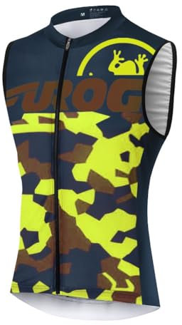 UGLY FROG Rennrad Atmungsaktiv Fahrradweste Radweste Laufweste Reflektierende Weste Sommer/Frühling Ärmellos Sport Mantel Jacke für Laufen Fahrrad Sport DEHerMJV01