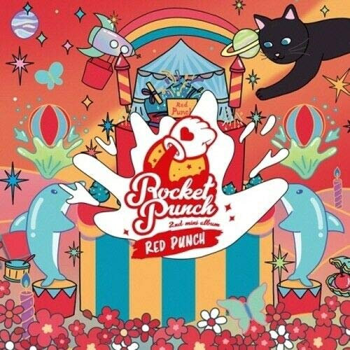 Rocket Punch 'Red Punch' 2nd Mini Album CD+80p Booklet+1p PhotoCard+1p Bookmark+1p Sticker+Pouch+Message PhotoCard Set+Tracking Kpop Sealed